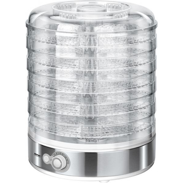 Deshidratador Alimentos, 5 Bandejas, Control Temperatura (35°c-70°c),  Seca Frutas, Verduras, Sin Bpa Blanco/gris 500w Mpm Msg-11