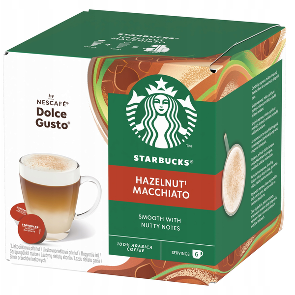 Kapsułki Nescafé Dolce Gusto STARBUCKS® Hazelnut Macchiato 12 sztuk