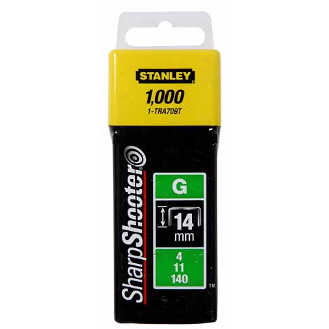 Stanley 1-TRA709T Tűzőkapocs "G" 14 mm 4/11/140 1000 db (1-TRA709T)