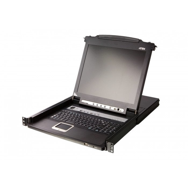 ATEN CL5708MW стелажна конзола 43,9 см (17.3") Черен 1U