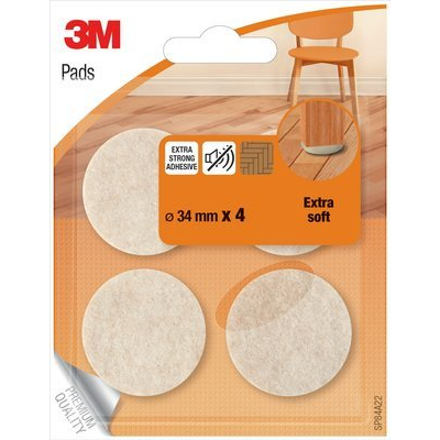 3M SP84A22 padlóvédő bútoralátét 4 db Kör