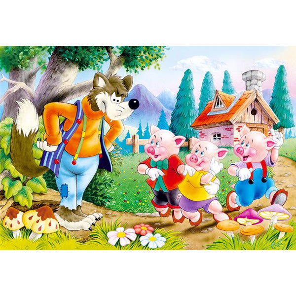 Castorland Three Little Pigs 60 pcs Legpuzzel 60 stuk(s) Stripfiguren