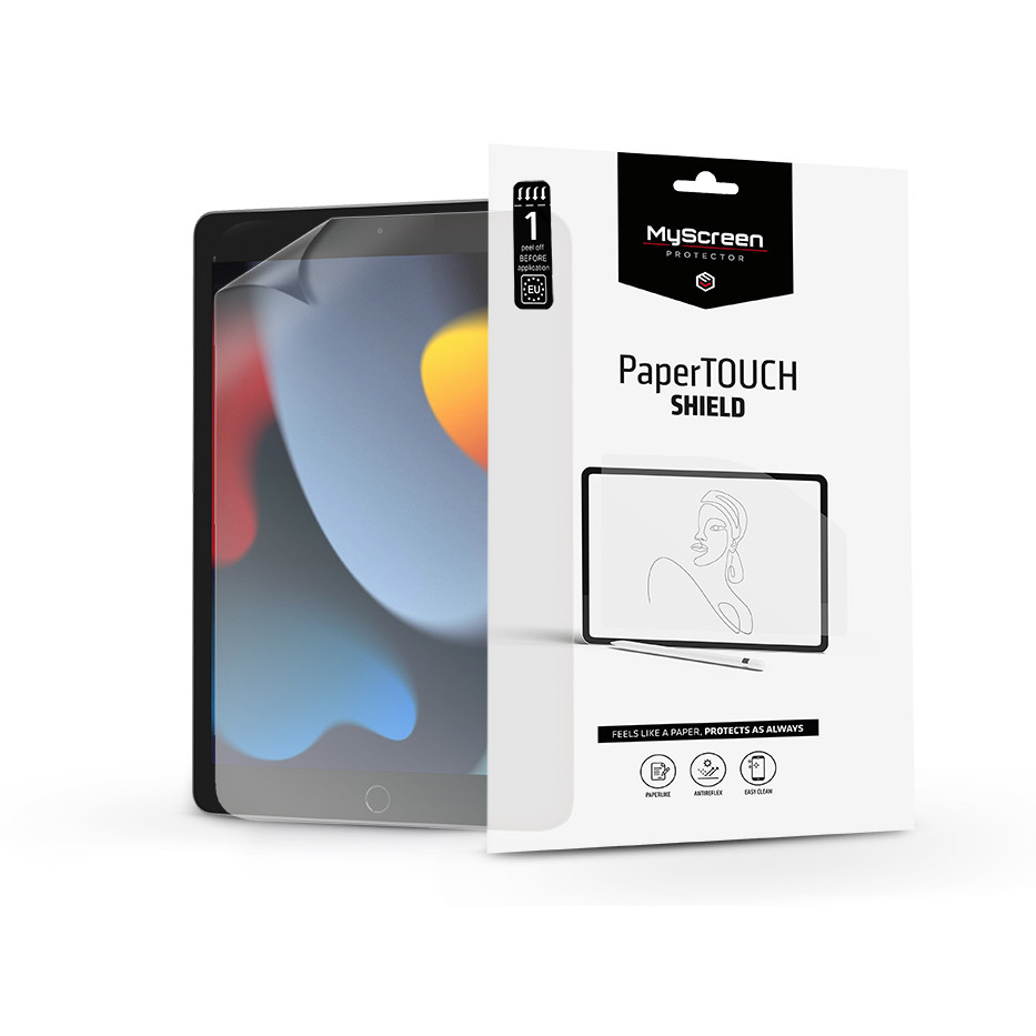 Apple iPad 10.2 (2019/2020/2021) képernyővédő fólia - MyScreen Protector PaperTouch Shield - 1 db/csomag - átlátszó (MS994763)