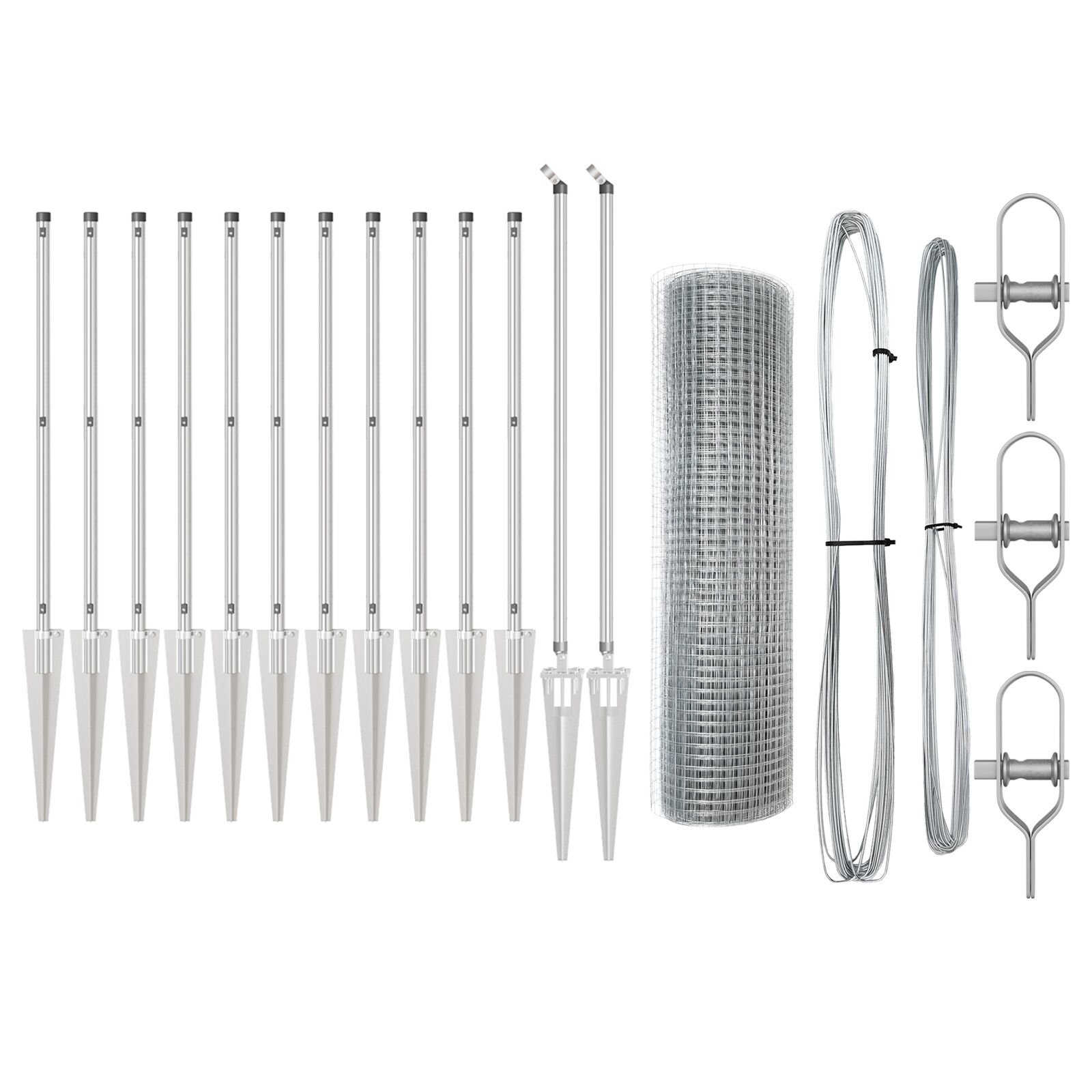 Hegesztett Drótkerítés 13 Tüskeoszloppal 1x25 m Horganyzott Acél (3351961)