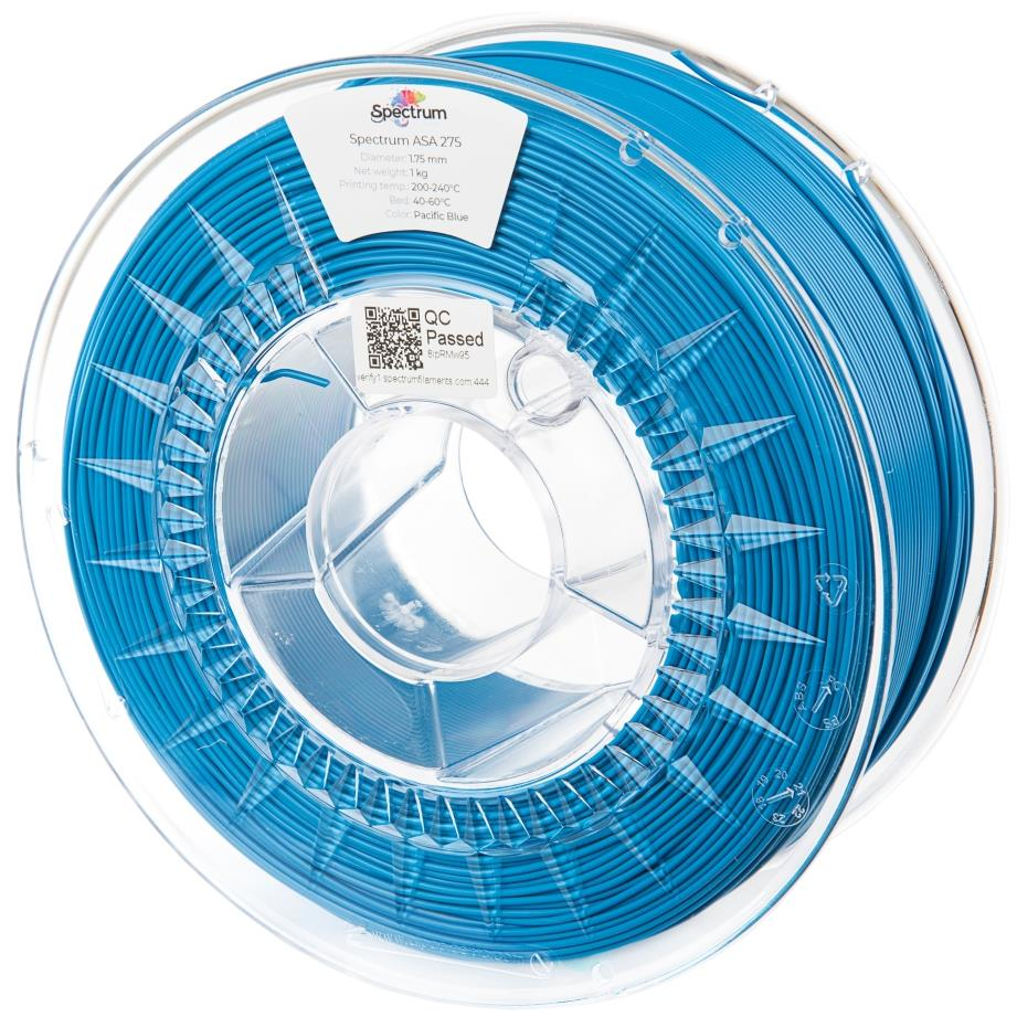 Spectrum 3D nyomtatószál, ASA 275, 1,75 mm, Pacific Blue, 1 kg (80533)