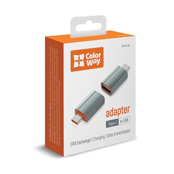 Colorway CW-AD-AC Type-C apa - USB-A anya Adapter (CW-AD-AC)