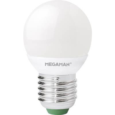 Megaman MM21123 LED EEK G (A - G) E27 Csepp forma 5.5 W = 40 W Melegfehér (Ø x H) 45 mm x 84 mm Dimmelhető 1 db (MM21123)