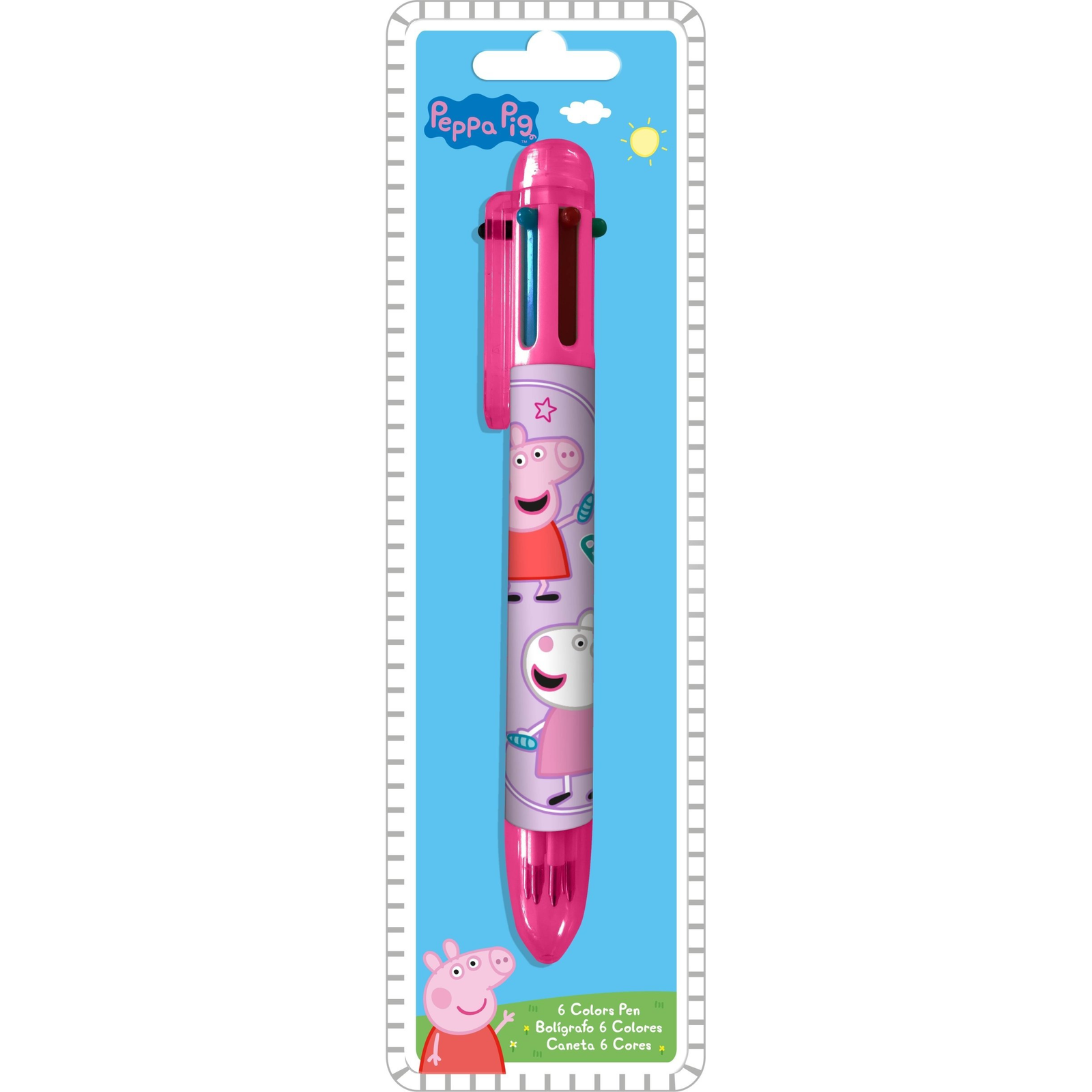 Peppa Malac Pink 6 Színű Toll (PP17108)