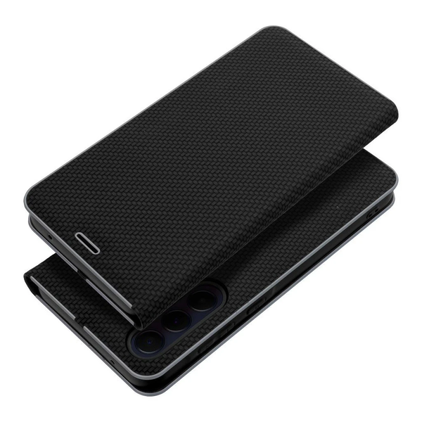 LUNA Book Carbon tok Samsung S22 készülékhez fekete