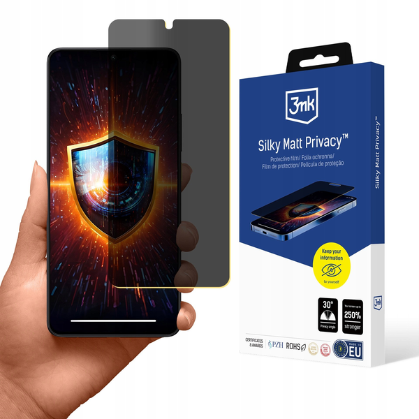 Ochranná fólia na displej Poco X6 Pro 5G - 3mk Silky Matt Privacy (ochrana