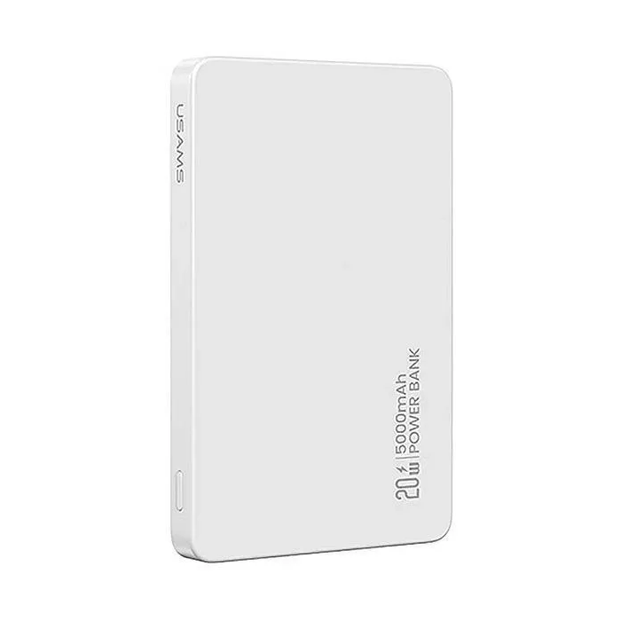 USAMS USA001543 Powerbank Magsafe + Type-C / 5000mAh 20W - Fehér (USA001543)