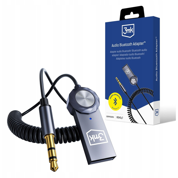 3mk audio vysílač Bluetooth 5.4 adaptér USB Jack 3.5 AUX mikrofon kabel