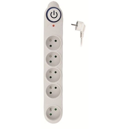 Solight túlfeszültségvédő, 150J, 5 aljzat, 3m, fehér (PO57)