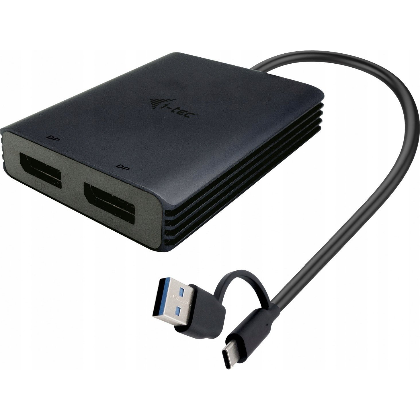 I-TEC USB-A/C 2X DP ADAPTER DUAL 4K DP VIDEO ADAPTER (CADUAL4KDP)