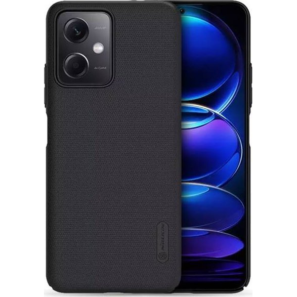 Nillkin Super Frosted Xiaomi Redmi Note 12 5G/Poco X5 5G műanyag tok, Fekete (NLK949)