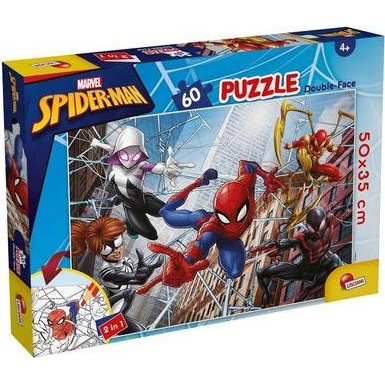 Pókember 2 az 1-ben 60db-os puzzle és színező 50x35cm - Lisciani (304-99689)