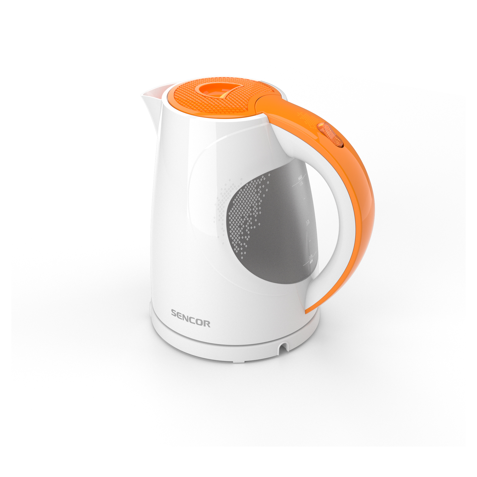 Sencor SWK 1513OR Vízforraló 1,5L 2200W - Fehér/Narancssárga (SWK 1513OR)