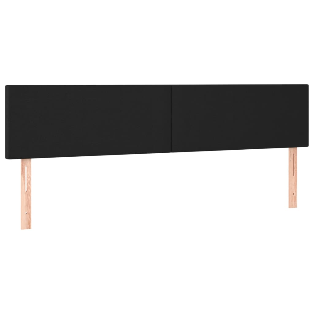 2 db fekete műbőr fejtámla 90x5x78/88 cm (345832)