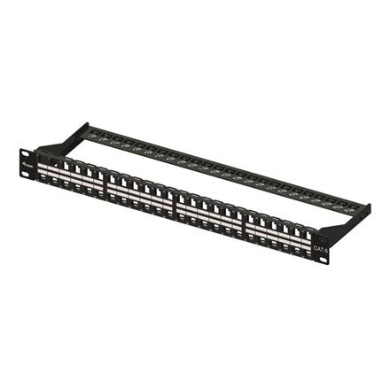 Equip Keystone Patch Panel 48 port, Cat6, 1U, árnyékolatlan, 19