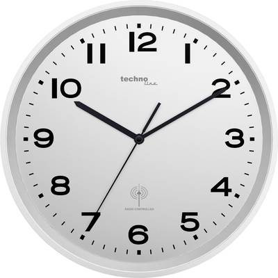 Techno Line  (WT 8500-2 silber) Rádiójel vezérlésű Falióra 30 cm x 4.1 cm Ezüst