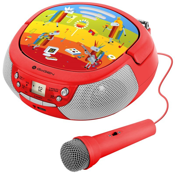 GoGEN Bluetooth CD lejátszó mikrofonnal - Piros