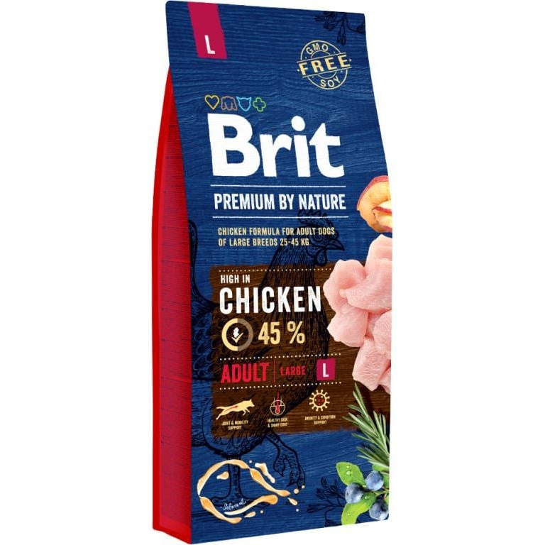 Brit Premium By Nature Adult L 15 kg 170827 (VAT011758)