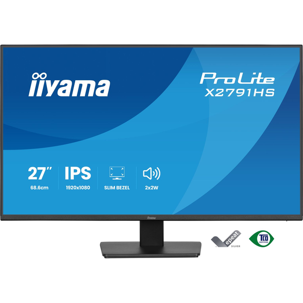 iiyama ProLite X2791HS-B1 computerskærm 68,6 cm (27") 1920 x 1080 pixel Fuld HD LED Sort
