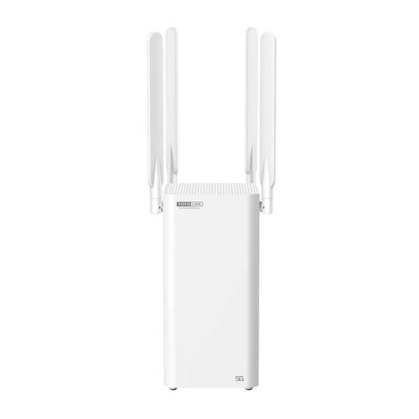 Router WiFi Totolink NR1800X, Wi-Fi 6, Dual Band, 5G LTE, 3x RJ45 1000Mbps, 1x SIM, MU-MUMIO, TWT, 2.4/5 GHz, Alb