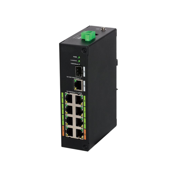 Switch průmyslový POE/EPOE Dahua LR2110-8ET-120