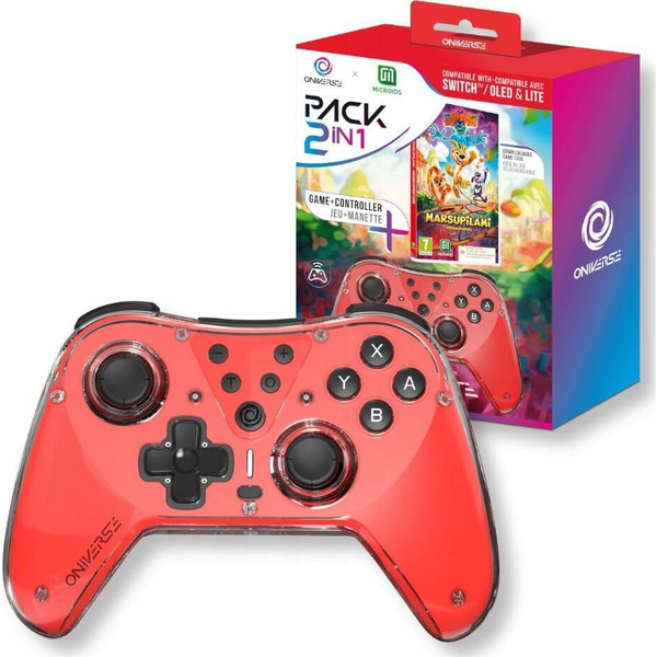 Oniverse ONICTR2GAM-SWI-MARSU джойстик и гейм пад Червен Блутут Геймпад Аналогов/Цифров Nintendo Switch, Nintendo Switch Lite, Nintendo Switch OLED