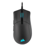 Мишка Gaming Corsair Sabre PRO RGB Champion Series, Ултралека 74g, RGB подсветка, Кабел Тип паракорд, Black
