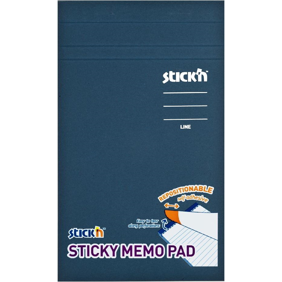 Stick'N 190,5x114mm öntapadó jegyzetfüzet - Sárga (50 lap / tömb) (21850)