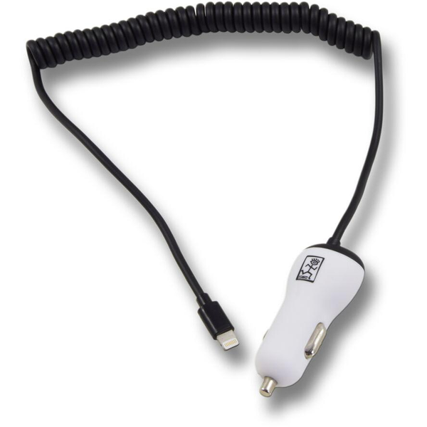 2GO KFZ-Ladegerät Lightning + 1x USB MFI zertifiziert  sw