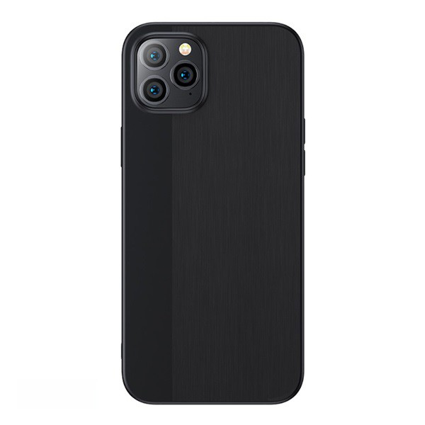 JOYROOM szilikon telefonvédő (ultravékony, szálcsiszolt) FEKETE [Apple iPhone 12 mini] (JR-BP766_B)