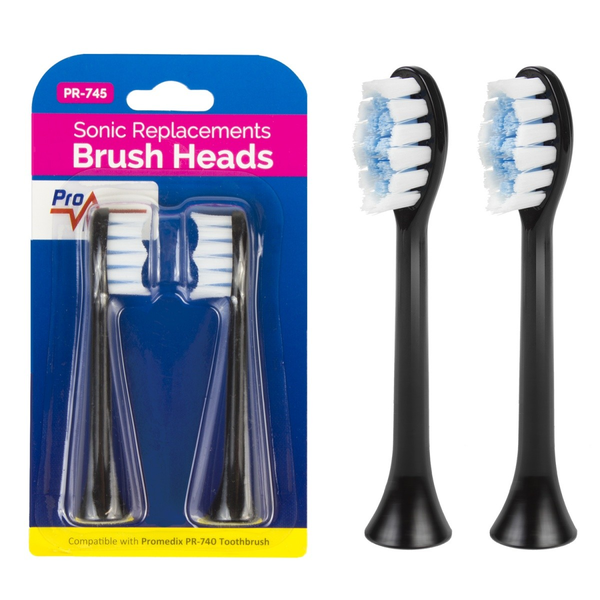 Set 2 periute de rezerva pentru PR-745 Promedix, negru