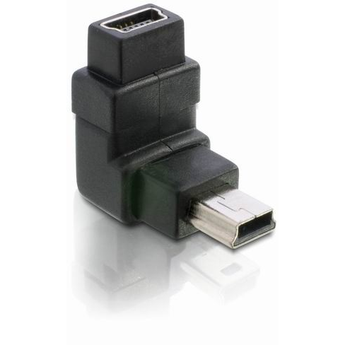 Delock DL65096 USB mini-B 5 tűs apa / anya 90° adapter (DL65096)