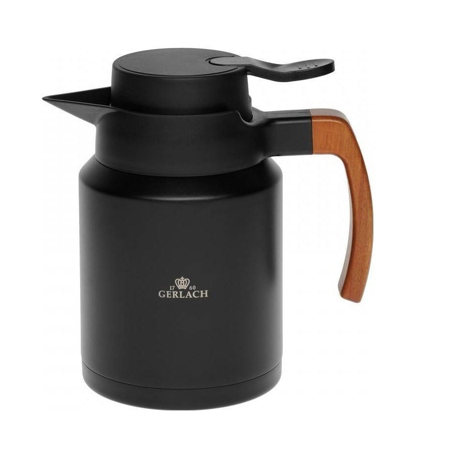 Gerlach Natur 1200ml Termoszbögre - Fekete (5901035507166)