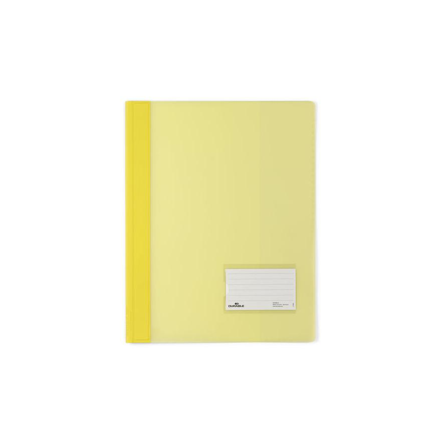Durable A4 extra erős széles gyorsfűző mappa - Sárga (268004)