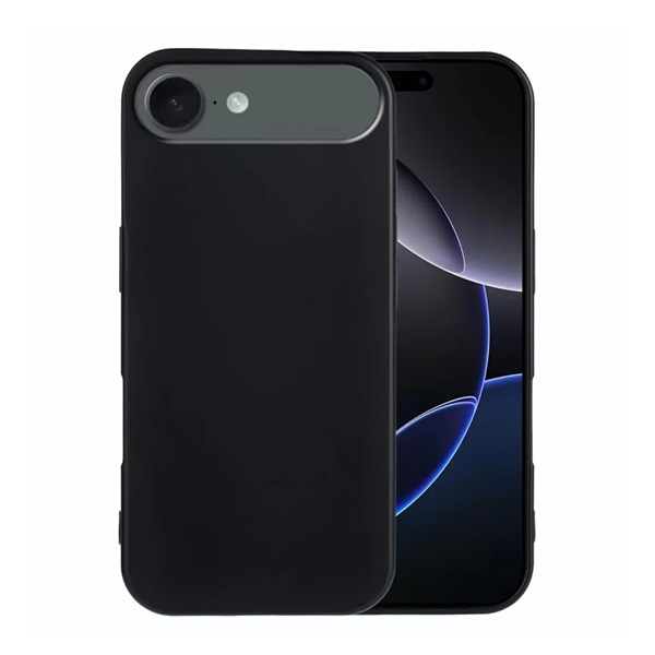 Szilikon telefonvédő (matt) FEKETE Apple iPhone Air "Gigapack csomagolás" (GP-173564)