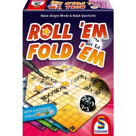 Schmidt Roll 'em fold 'em angol nyelvű társasjáték