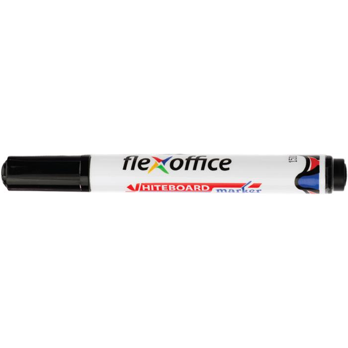 Flexoffice WB03 2,5 mm Táblamarker - Fekete (12 db/csomag) (FO-WB03BLACK)