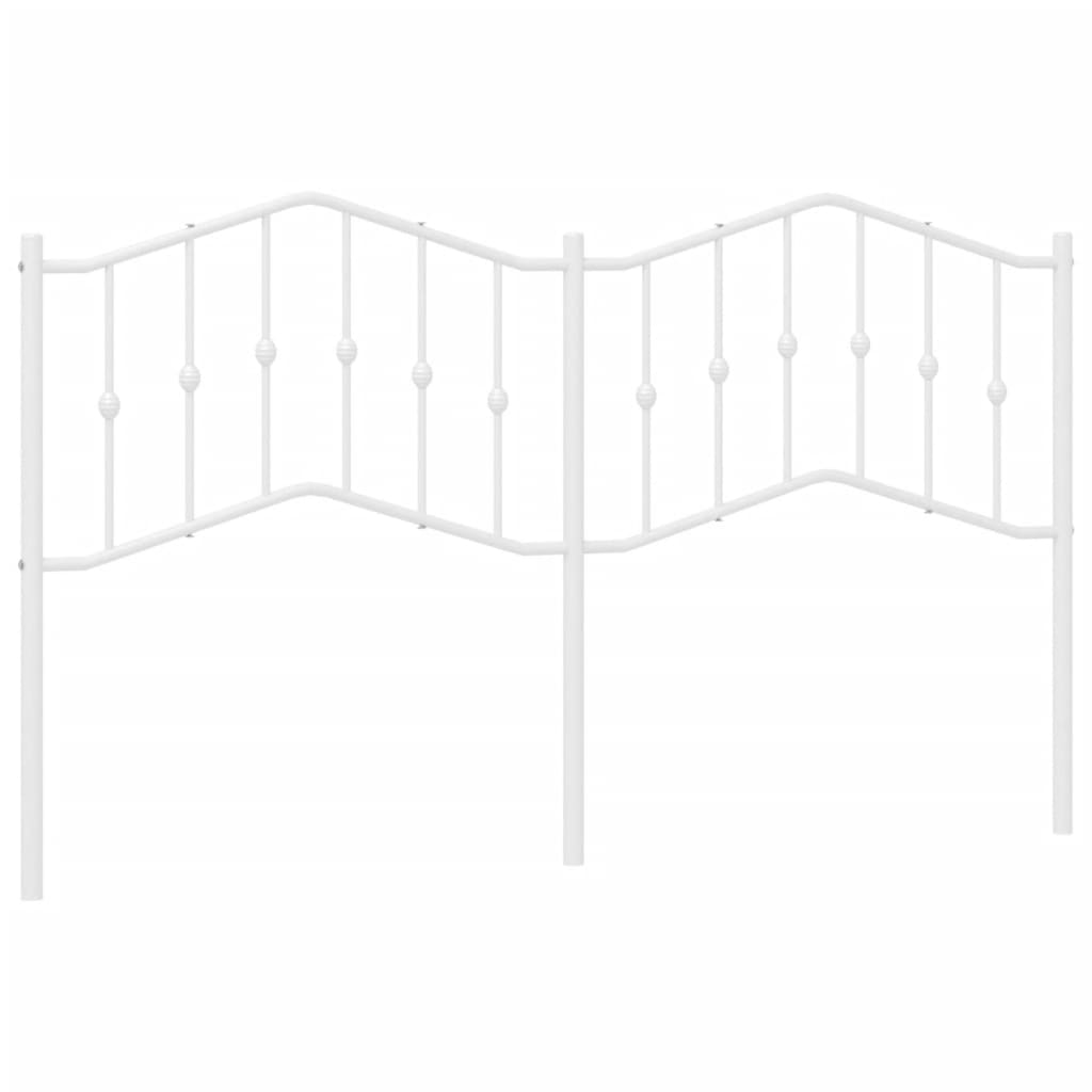 fehér fém fejtámla 180 cm (373874)