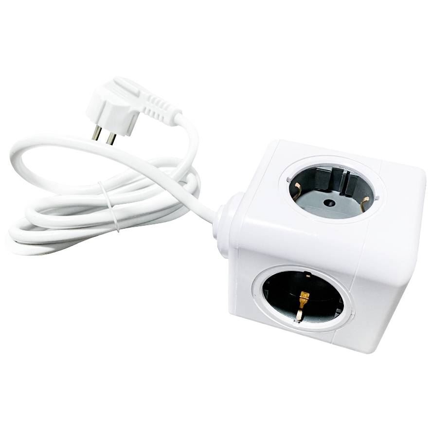 Technaxx 5004 Elosztó kocka Fehér Védőérintkezős 1,4m (t5004)