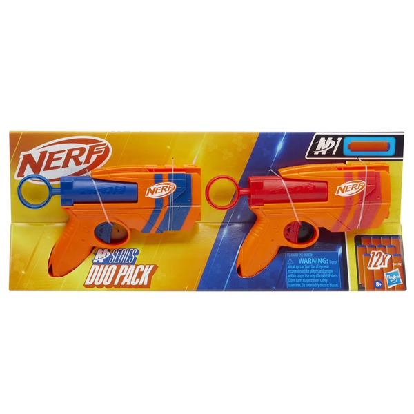 "Nerf N Series Duo Pack, Lanzadores con 12 Dardos +8 años"
