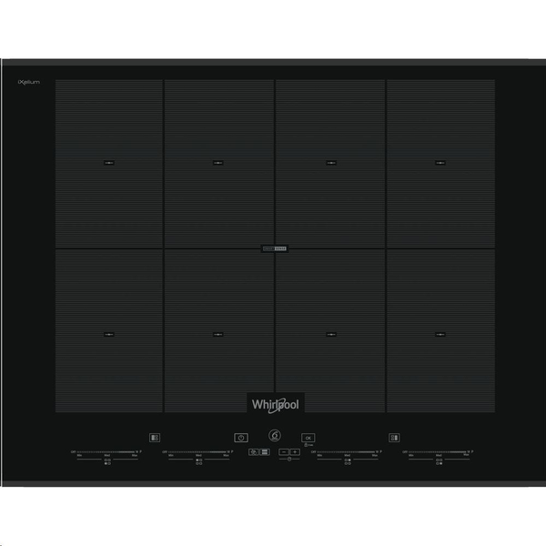 Whirlpool SMO 658C/BT/IXL Čierna Vstavaný 70 cm Indukčná varná doska so zónami 8 zone(s)