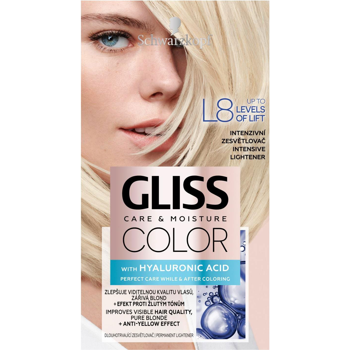 SCHWARZKOPF GLISS Color L8 intenzív világosító 50 ml (9000101716580)