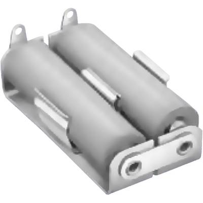 Elemtartó ceruzaelemhez 2 x AA, forrasztható, 55 x 29 x 15 mm, Keystone 146 (146)