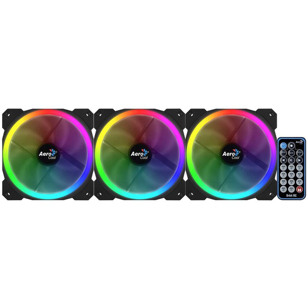 Aerocool Orbit RC Computerkabinet Ventilator 12 cm Sort