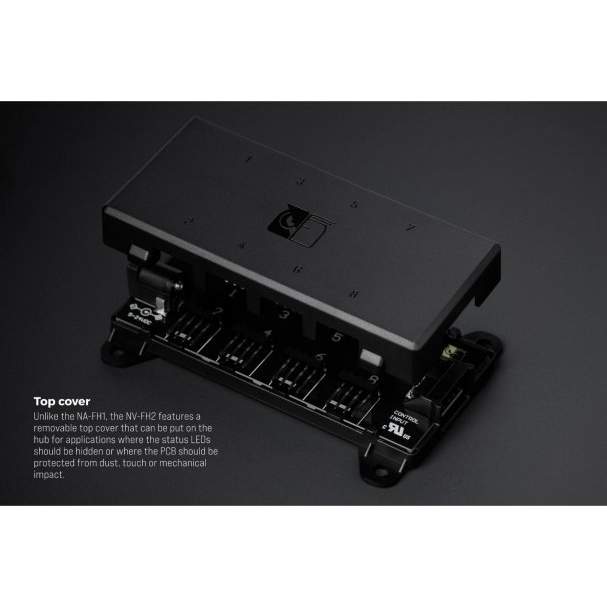 NV-FH2 8-port Fan Hub (schwarz) (NV-FH2)