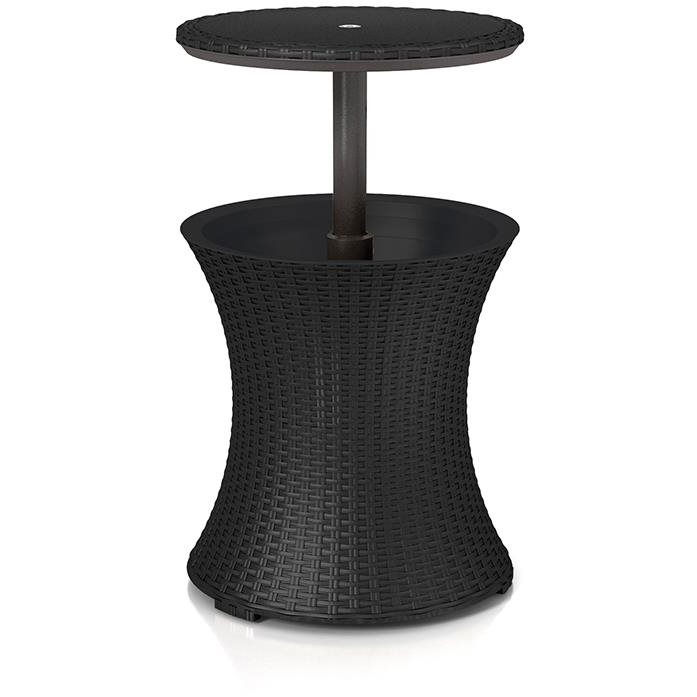 KETER COOL BAR RATTAN kerti bárasztal, grafit (230903)